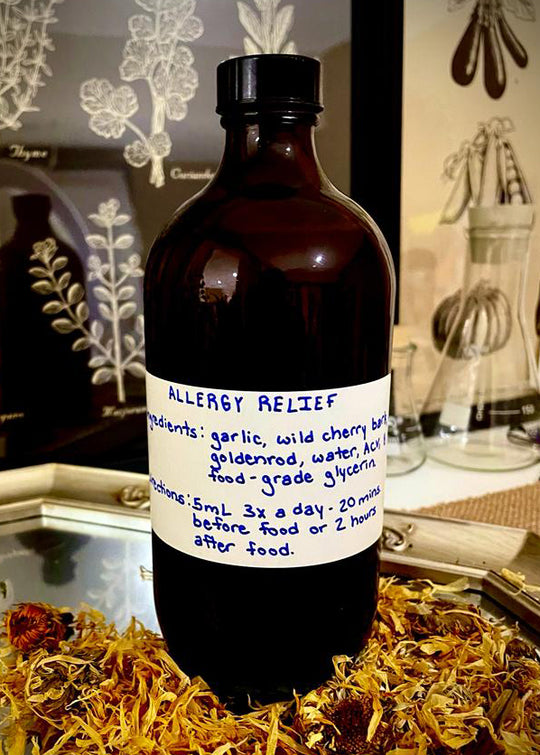 Bottle of Allergy Relief Custom Medicine by Authentica by Jessica