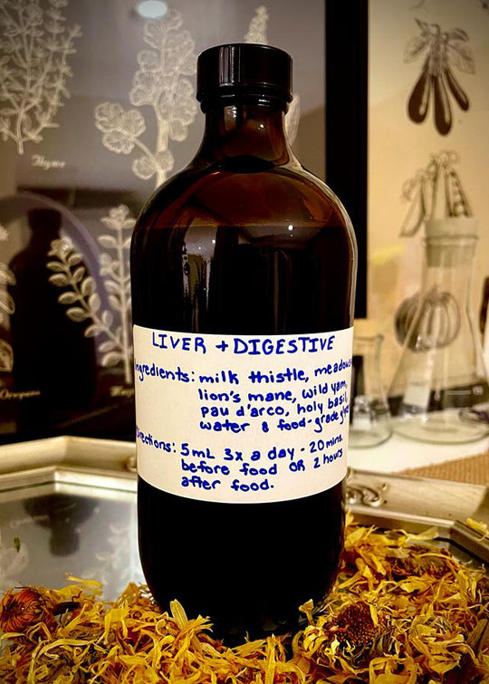Bottle of Liver & Digestive Medicine by Authentica by Jessica